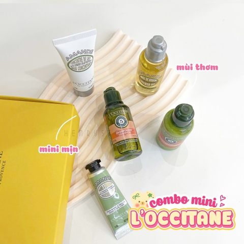 Set sữa tắm, dầu gội xả, dưỡng thể và kem tay L'Occitane mini 5 món