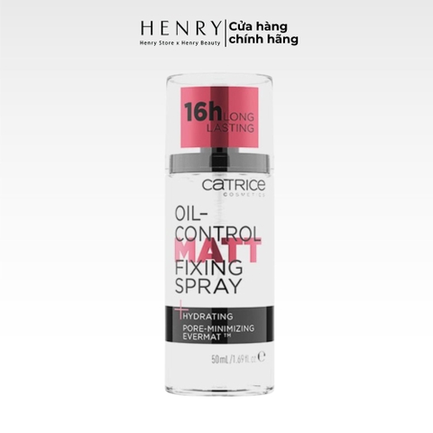 [Hàng công ty] Xịt Khóa Kiềm Dầu Nền Catrice Oil-Control Matt Fixing Spray 16h