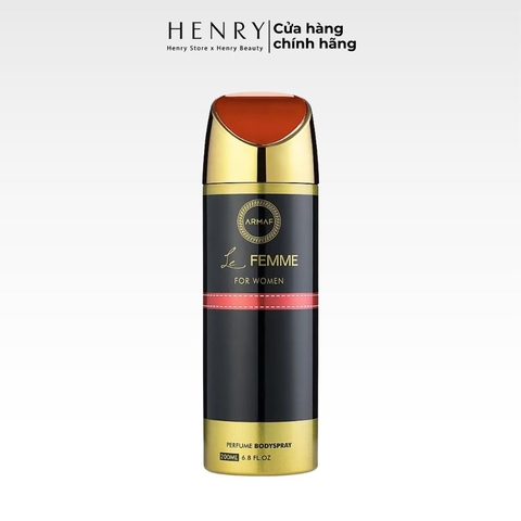 Xịt Thơm Toàn Thân Nữ Armaf Le Femme For Women Body Spray 200ml