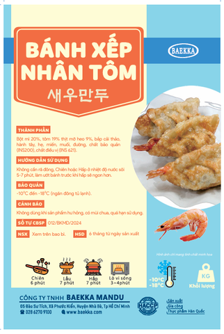 Bánh xếp nhân tôm