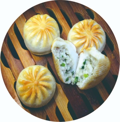 Bánh bao nhân thịt mini