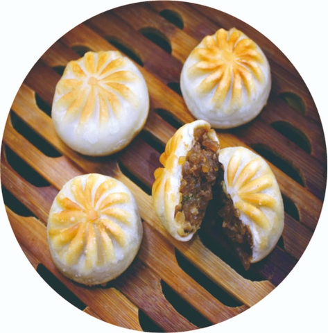 Bánh bao tương đen mini