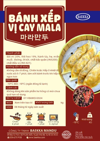 Bánh xếp vị cay Mala