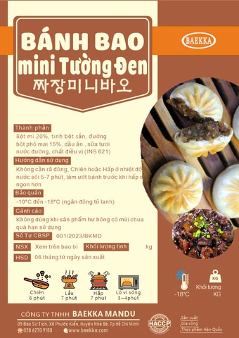 Bánh bao tương đen mini