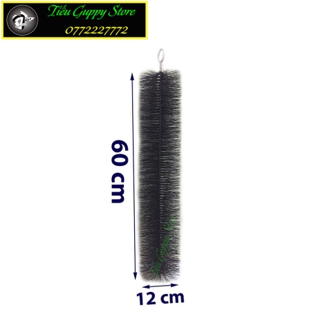 Chổi Lọc màu Đen Cho Hệ Thống Lọc Hồ Cá, Bể Cá Koi (Kích thước 40cm-60cm-80cm)