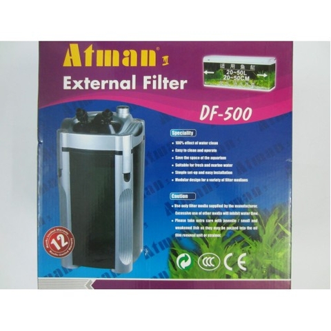 Máy Lọc Ngoài, Lọc Thùng ATMAN DF-500, DF-700, DF-1000, DF-1300 Kèm theo Vật Liệu Lọc