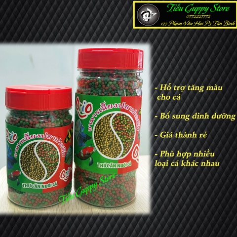 Thức Ăn Cá Cảnh ORIO - Cám Hạt Nhỏ Giá Thành Rẻ Phù Hợp Cho Các Loại Cá Cảnh