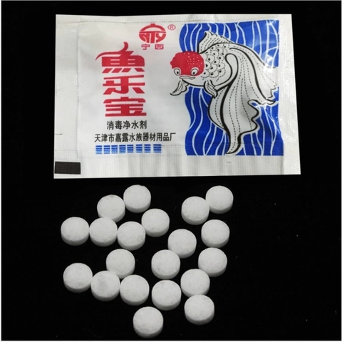 Viên Khử Clo Hồ Cá, Xử lý nước mới, nước máy (Gói 6gr khoảng 20-25viên)