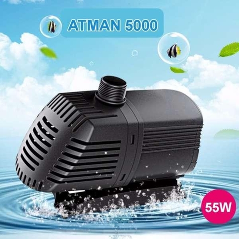 Máy Bơm Đẩy ATMAN Tiết Kiệm Điện AT-3000, AT-4000, AT-5000, AT-6000 Chuyên Dụng Cho Bể Cá Cảnh, Cá Koi