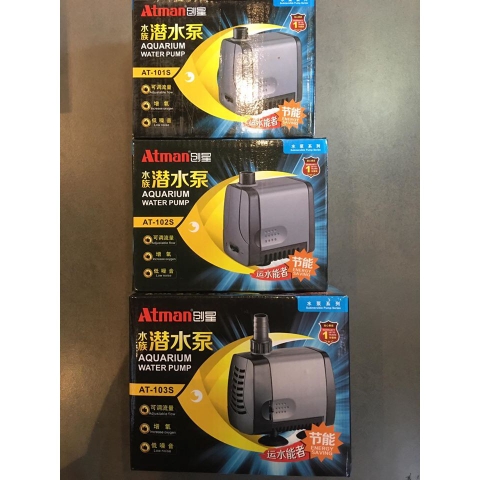 Máy Bơm Nước ATMAN AT101s - AT102s - AT103s - AT104s - AT105s - AT106s - AT107s Chuyên Dụng Cho Hồ Cá Cảnh