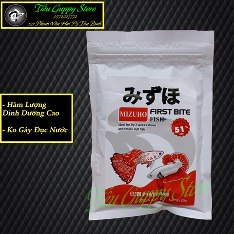 Cám MIZUHO chuyên dành cho cá cảnh nhỏ đến từ Nhật Bản (gói 50gram)