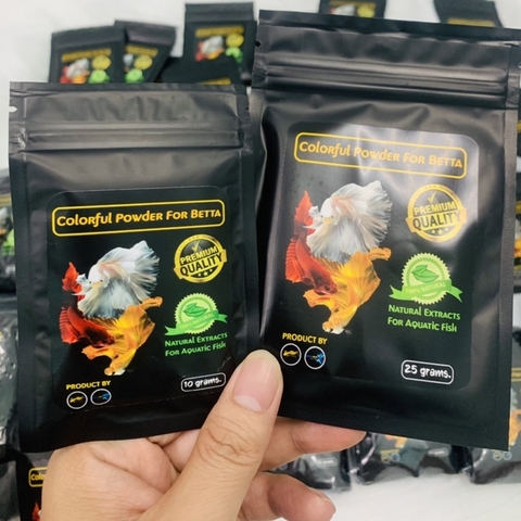 Bột lá bàng - Colorful Powder For Betta - Chuyên Dưỡng Cá Betta và Cá Cảnh khác - Tiện Lợi và Dễ Dùng