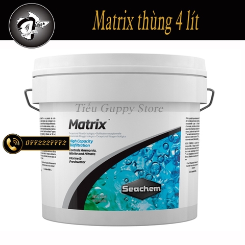 Vật Liệu Lọc Seachem Matrix Cao Cấp Thế Hệ Mới - Thùng 4 lít