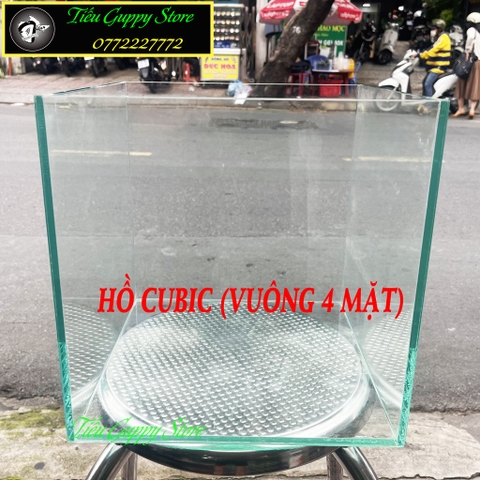 Hồ Kính Cubic  - Hình Vuông - Thích Hợp Làm Hồ Cá, Bể Cá Thủy Sinh, Hồ Kính Trưng Bày