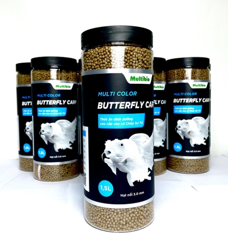 Cám MULTI COLOR BUTTERFLY CARP (Hạt Nổi) - Thức Ăn Dinh Dưỡng Cao Cấp cho Cá Chép Sư Tử