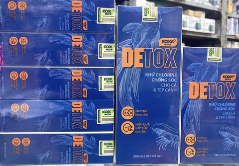 KOIKA DETOX | Dung Dịch khử Clo, Khử Kim Loại Nặng, Giảm Stress, Chống Sốc Chuyên Cho Cá Tép cảnh