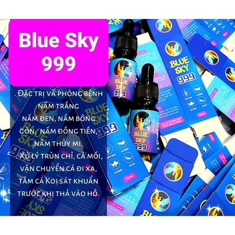 Dung Dịch BLUE SKY 999 - Chuyên Xử Lý Nấm và Trùng Chỉ cho Các Loài Cá Cảnh