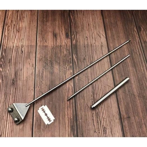 Dao Cạo Rêu Mufan - Chất Liệu Inox 304 Bền Bì - Chuyên Loại Bỏ Rêu Hại và Vệ Sinh Hồ Cá (Chiều Dài 46cm và 65cm)