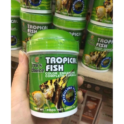 Thức Ăn Cá Ông Tiên, Cá Thần Tiên TROPICAL FISH Pro Choice - dạng Vẩy Lá, Cá dễ ăn, dễ hấp thu
