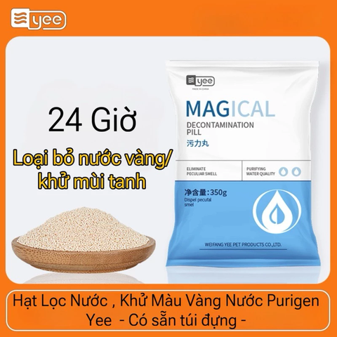 Purigen Yee Magical - Vật liệu lọc Chuyên khử vàng nước, loại bỏ tạp chất
