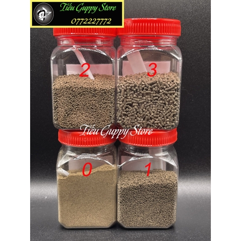 Hủ 50gram Cám TOMBOY TB0 - TB1 - TB2 - TB3 Dạng Chìm và Nổi - Thức Ăn Tốt và Rẻ cho cá Vàng, Betta, Guppy, Crayfish...
