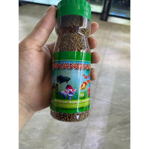 Cám ShangHai - Thức Ăn Cá Cảnh Tiện Lợi, Giá Rẻ, Độ Đạm Cao - Phù Hợp Cho Nhiều Loại Cá