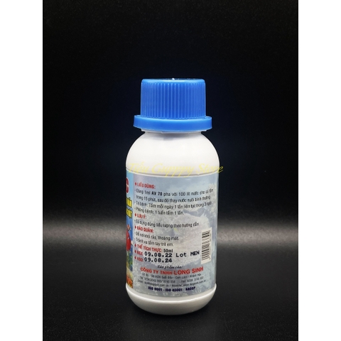 Chế Phẩm Phòng và Ngừa cho Cá Cảnh AV-70 của Cty Long Sinh