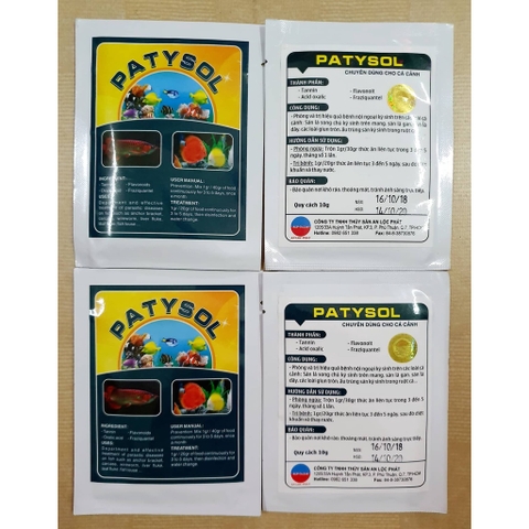 PATYSOL - Xử Lý Kí Sinh Trùng Hồ Cá