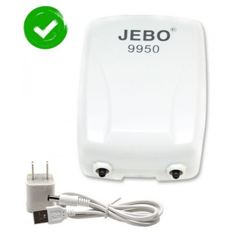 Máy Sủi Oxy Tích Điện JEBO 9950 và JEBO 9970 Chuyên Dụng Cho Hồ Cá Cảnh