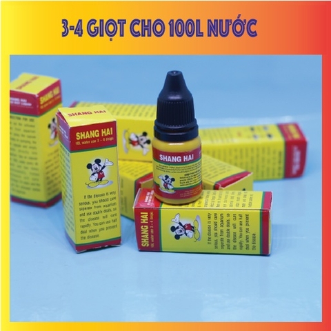 Dung Dịch Nước Nâu Xử Lý Nấm SHANG HAI Cho Cá Cảnh