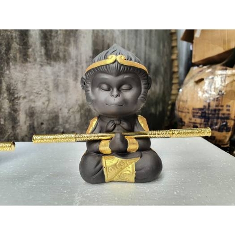 Tượng Tôn Ngộ Không - Tề Thiên Đại Thánh - Trang Trí Bể Cá Cảnh Bằng Gốm