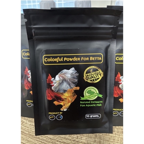 Bột lá bàng - Colorful Powder For Betta - Chuyên Dưỡng Cá Betta và Cá Cảnh khác - Tiện Lợi và Dễ Dùng