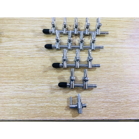 Van Khóa Inox Chia Oxy/CO2 Chuyên Dùng cho Dây Oxy 4-6li