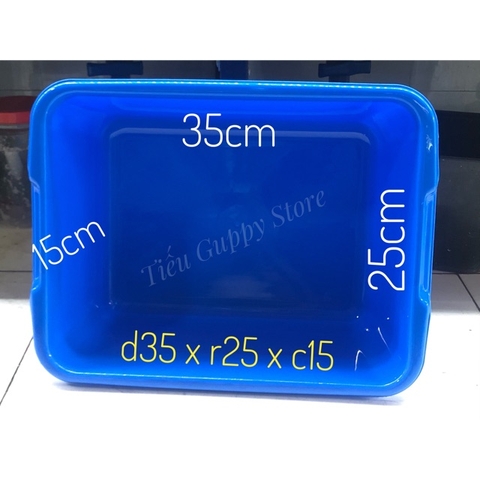 Khay nhựa nuôi cá 35x25x15cm - 10 lít - chất liệu nhựa tốt