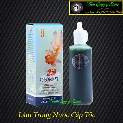 Dung Dịch Làm Trong Nước Cấp Tốc Jin Di Cho Hồ Cá Cảnh