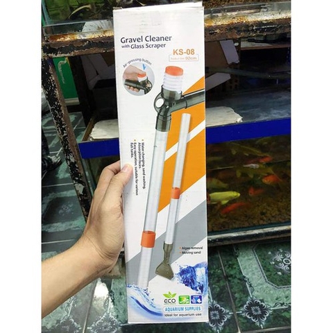 Bộ Dụng Cụ Hút Nước và Vệ Sinh Bể Cá KASAN Gravel Cleaner KS 08
