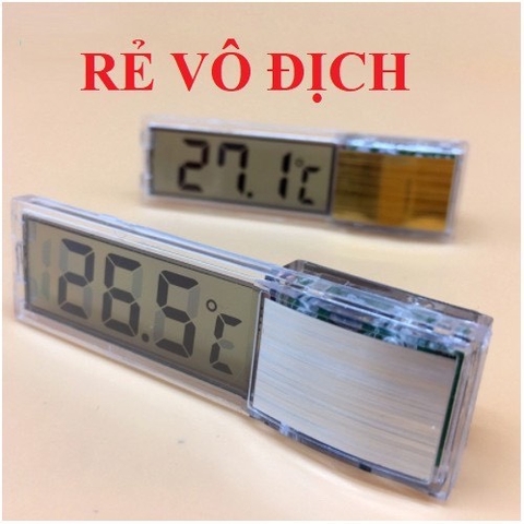 Nhiệt Kế Điện Tử Dán Bên Ngoài Bể Cá Cảnh và Hồ Thuỷ Sinh