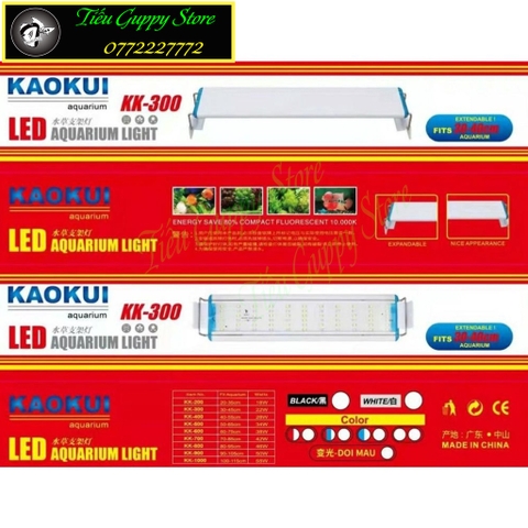 Đèn Led Máng KAOKUI 6 Hàng Bóng Ánh Sáng 10000K  - Thích Hợp cho Hồ Thủy Sinh từ 30cm tới 60cm