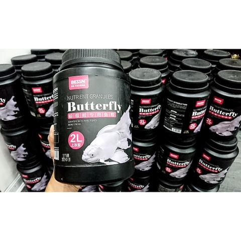 Cám Cá Chép Sư Tử BESSN Butterfly - Thức ăn Chuyên Dụng cho Cá Chép Sư Tử, Lên màu cho cá, Giàu đạm