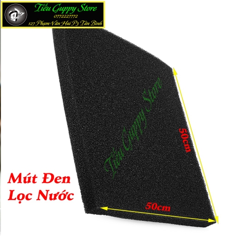 Mút Đen/ Bông Lọc Đen Lọc Nước Bể Cá Khổ Lớn