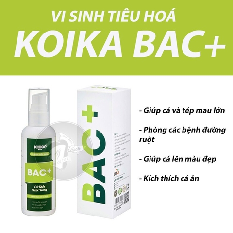 Men Vi Sinh Tiêu Hoá BAC+ : Giúp Tiêu Hoá Tốt, Kích Thích Cá Ăn