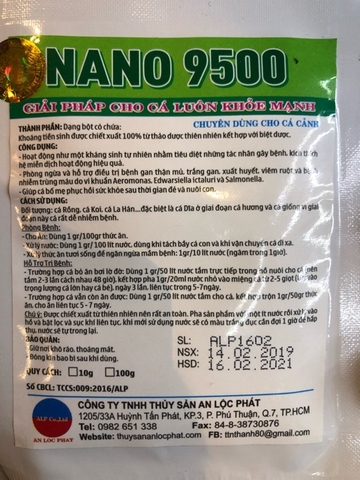 NANO 9500 - Giải pháp cho cá luôn khoẻ mạnh