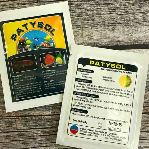 PATYSOL - Xử Lý Kí Sinh Trùng Hồ Cá