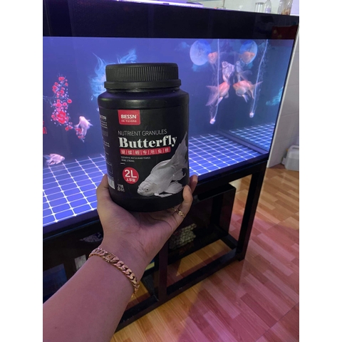 Cám Cá Chép Sư Tử BESSN Butterfly - Thức ăn Chuyên Dụng cho Cá Chép Sư Tử, Lên màu cho cá, Giàu đạm