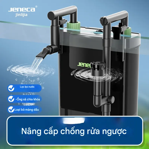 Máy Lọc Treo Ngoài Jeneca LT Series (LT-300 / LT-400 / LT-500 / LT-600) – Có phần hút dưới đáy lọc để rút nước dễ dàng