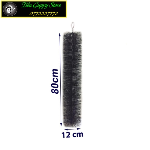 Chổi Lọc màu Đen Cho Hệ Thống Lọc Hồ Cá, Bể Cá Koi (Kích thước 40cm-60cm-80cm)