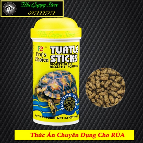 TURTLE STICKS Pro Choice - THỨC ĂN DINH DƯỠNG CHO RÙA CẠN & RÙA NƯỚC 🐢