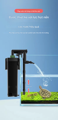 Máy Lọc Treo Ngoài Jeneca LT Series (LT-300 / LT-400 / LT-500 / LT-600) – Có phần hút dưới đáy lọc để rút nước dễ dàng