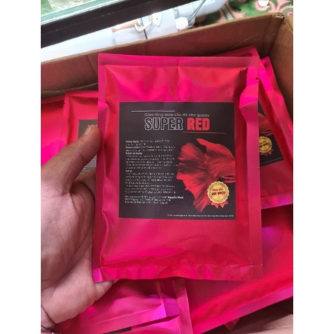 Cám SUPER RED -Thức Ăn Chuyên Kích Đỏ cho cá Guppy và Betta