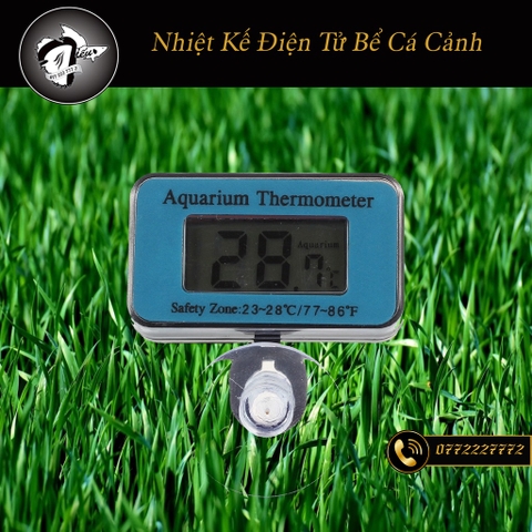Nhiệt Kế Điện Tử Bể Cá Cảnh và Hồ Thuỷ Sinh (Tặng kèm pin)